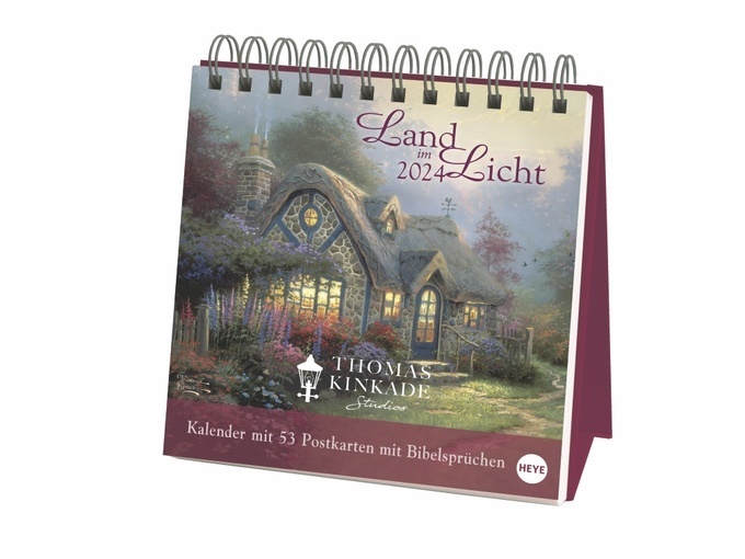 Cover: 9783756402564 | Thomas Kinkade: Premium-Postkartenkalender 2024. Kalender mit...