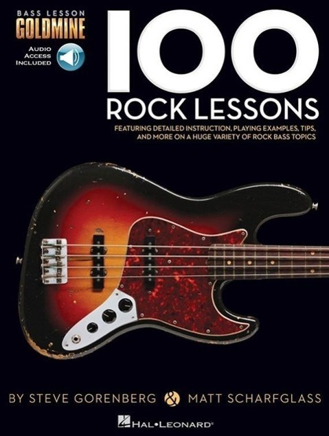 Cover: 9781480398436 | 100 Rock Lessons: Bass Lesson Goldmine Series | Hal Leonard Corp