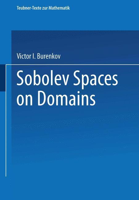 Cover: 9783815420683 | Sobolev Spaces on Domains | Victor I. Burenkov | Taschenbuch | 312 S.