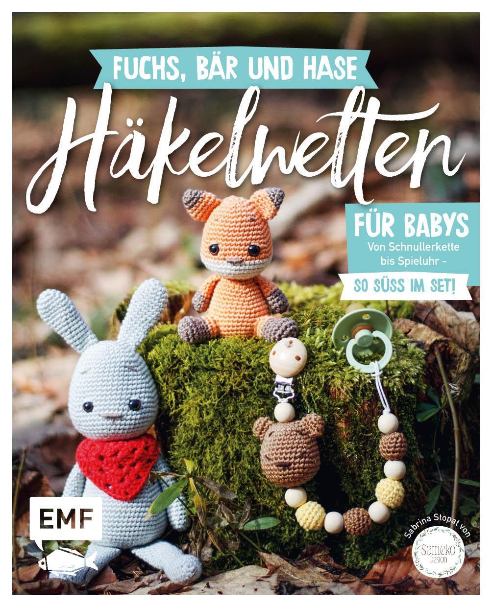 Cover: 9783745905564 | Fuchs, Bär und Hase - süße Häkelwelten für Babys | Sabrina Stopat