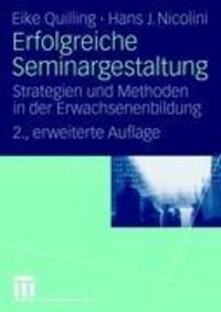 Cover: 9783531163451 | Erfolgreiche Seminargestaltung | Hans J. Nicolini (u. a.) | Buch