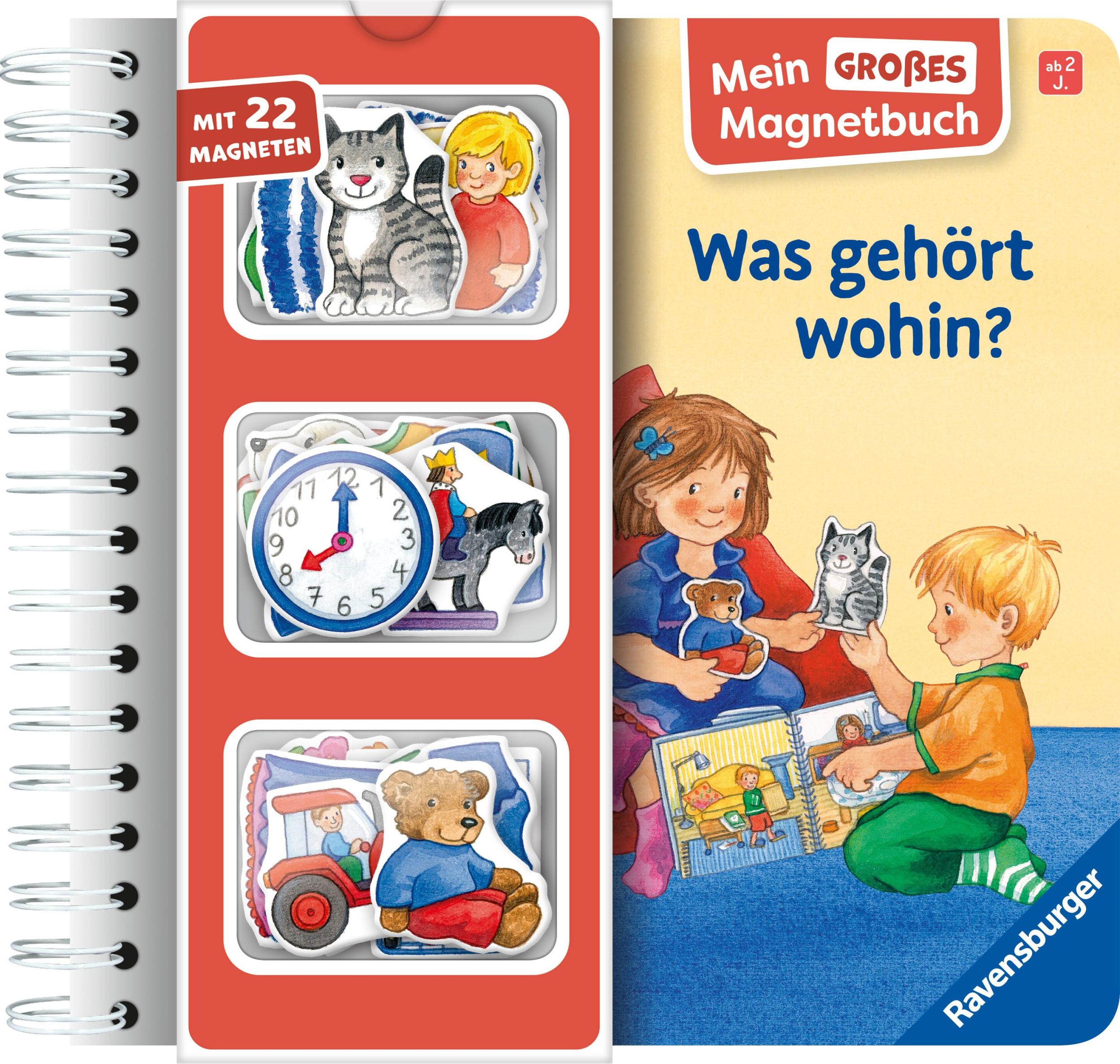 Cover: 9783473421527 | Mein großes Magnetbuch: Was gehört wohin? - Magnet-Spielbuch ab 2...