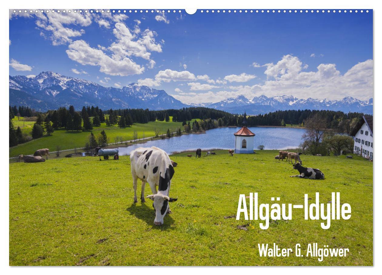 Cover: 9783435398843 | Allgäu-Idylle (Wandkalender 2025 DIN A2 quer), CALVENDO Monatskalender