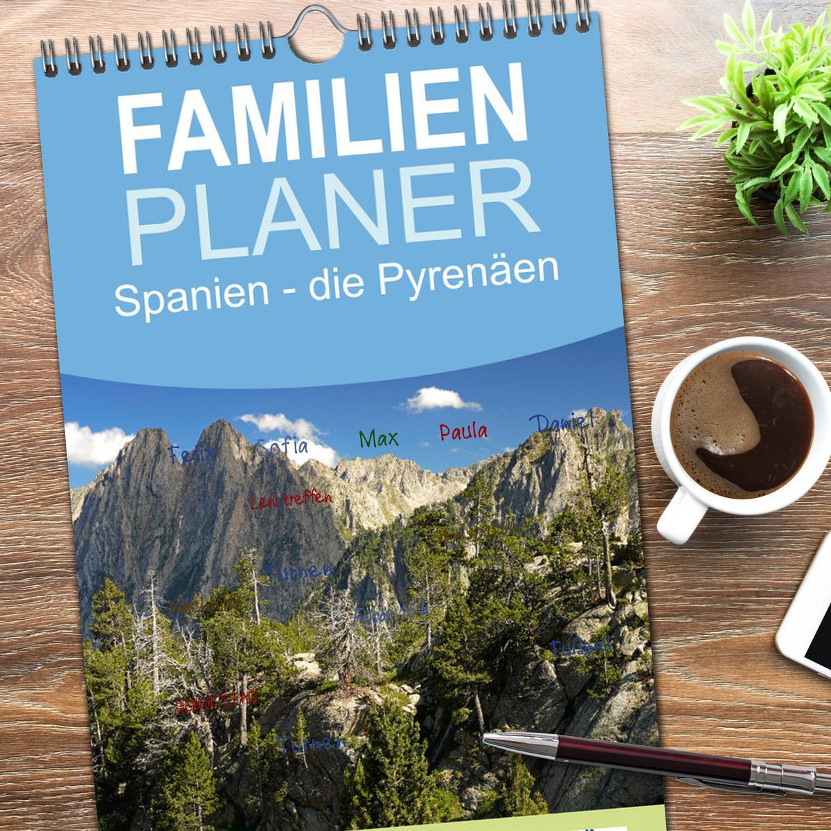 Bild: 9783457191804 | Familienplaner 2025 - Spanien - die Pyrenäen mit 5 Spalten...