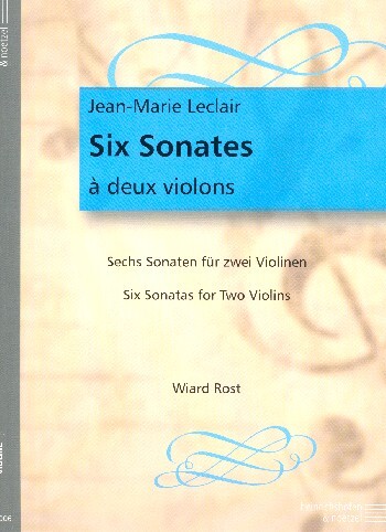 Cover: 9790204460069 | 6 Sonaten | Leclair | Buch | Heinrichshofen Verlag | EAN 9790204460069