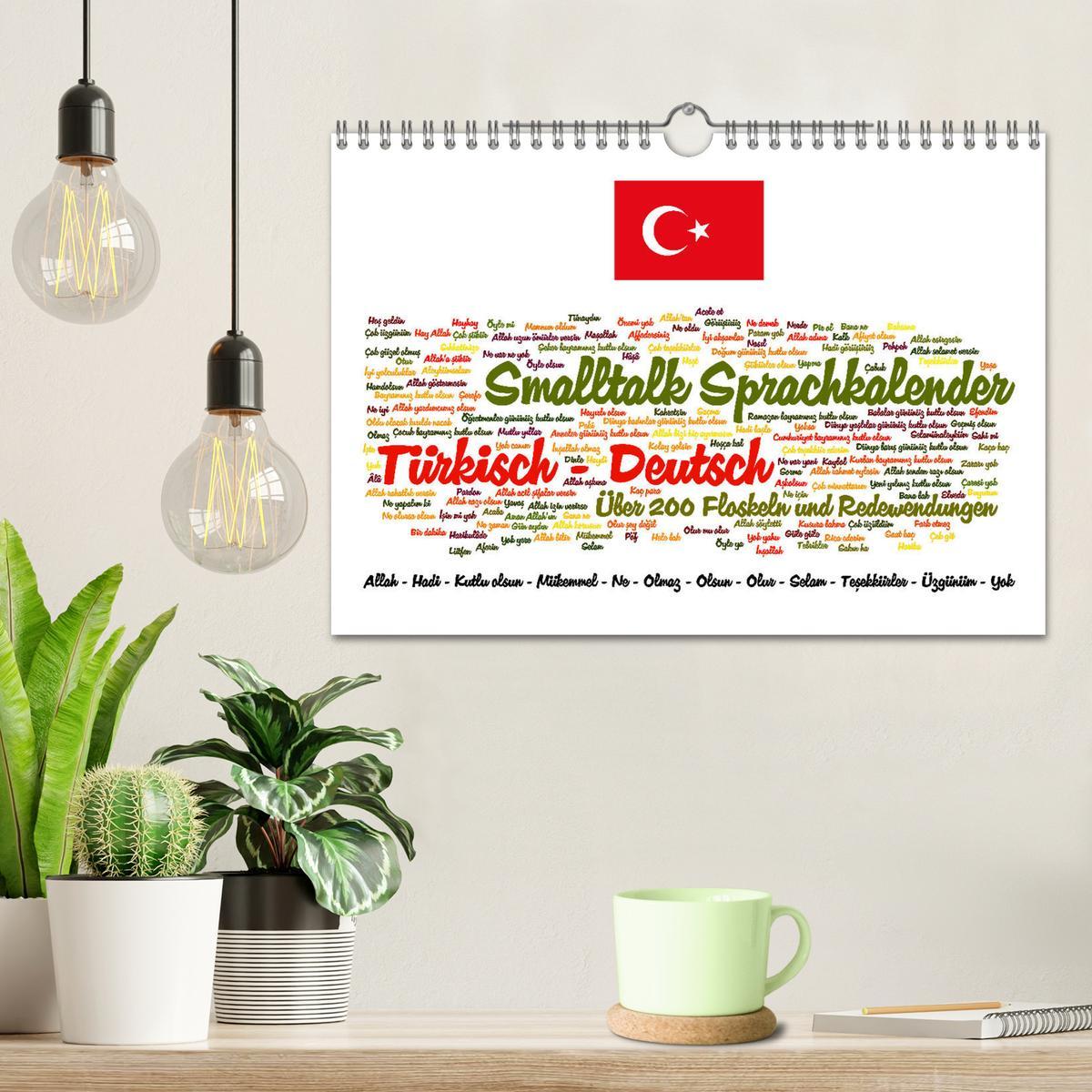 Bild: 9783435176021 | Smalltalk Sprachkalender Türkisch-Deutsch (Wandkalender 2025 DIN A4...