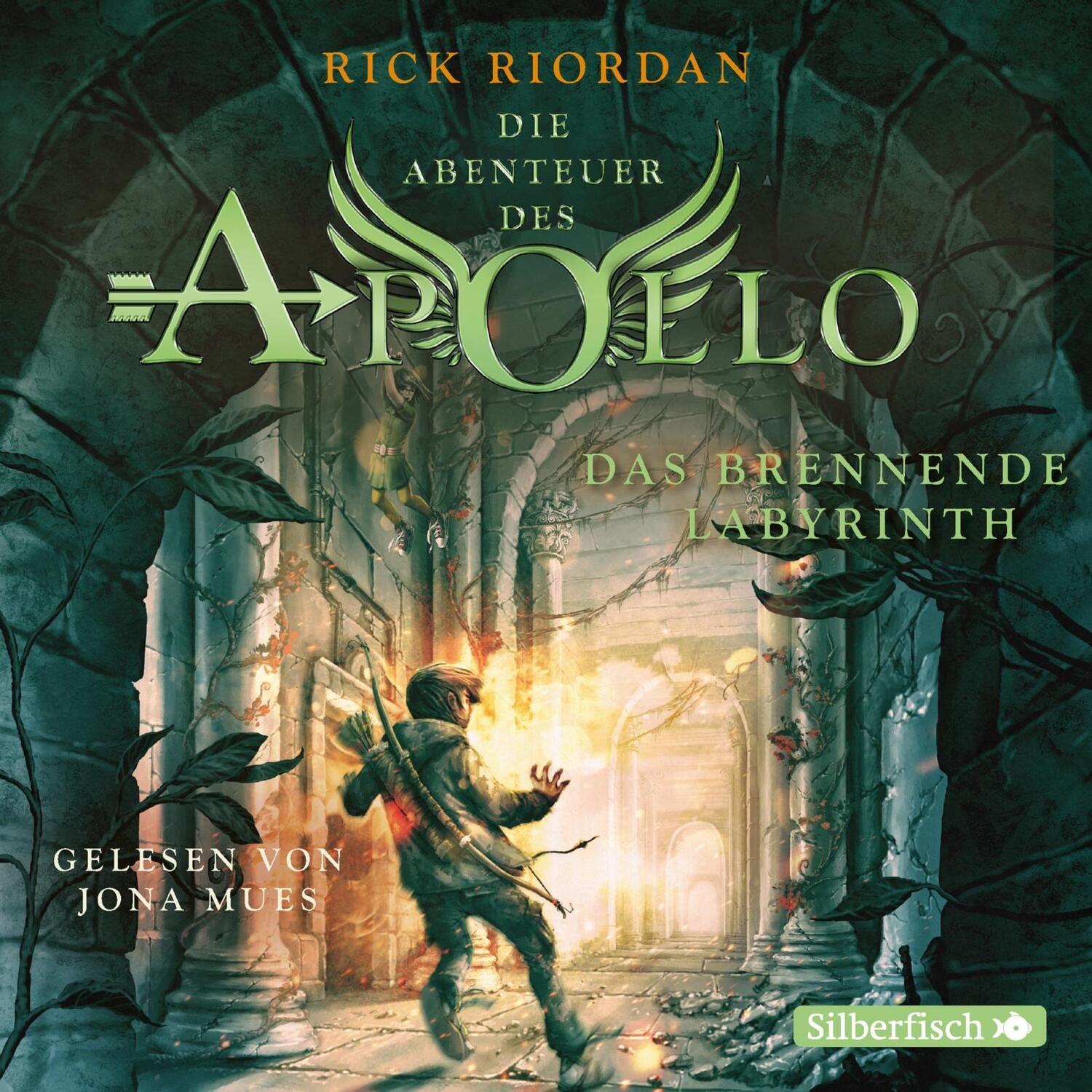 Cover: 9783745600971 | Die Abenteuer des Apollo 3: Das brennende Labyrinth | 5 CDs | Riordan