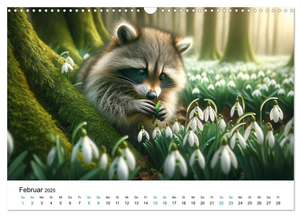 Bild: 9783383775369 | Lustige Waschbären (Wandkalender 2025 DIN A3 quer), CALVENDO...