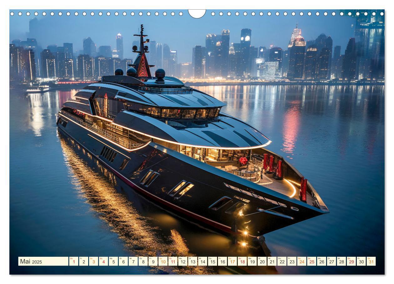 Bild: 9783383885969 | Mega Yachten Fantasien (Wandkalender 2025 DIN A3 quer), CALVENDO...