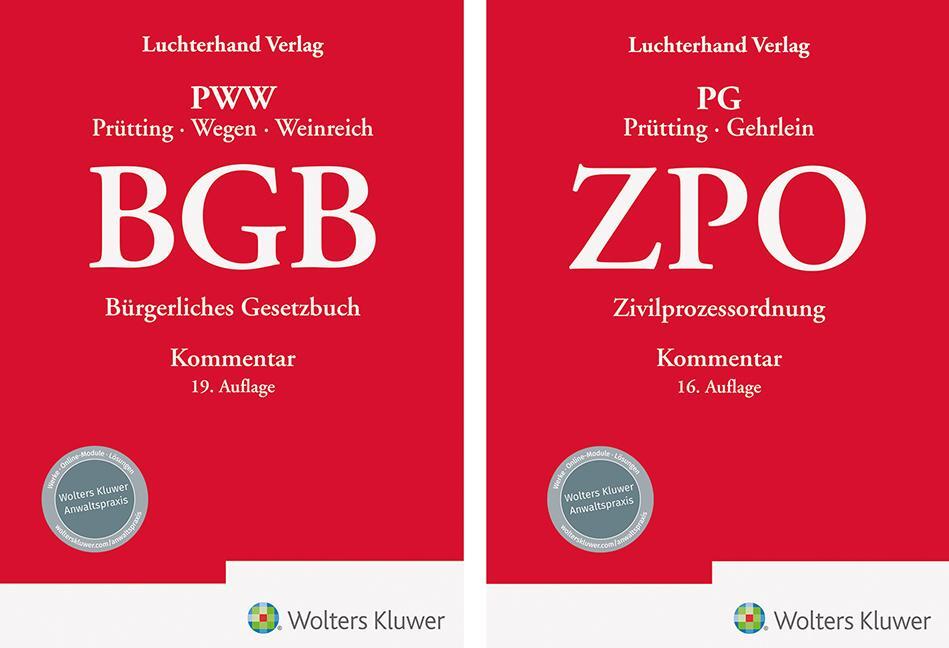 Cover: 9783472098331 | Bundle BGB Kommentar 19. Auflage und ZPO Kommentar 16. Auflage | Buch