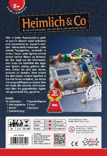 Bild: 4007396026009 | Heimlich & Co (Spiel) | Wolfgang Kramer | Spiel | In Spielebox | 2012