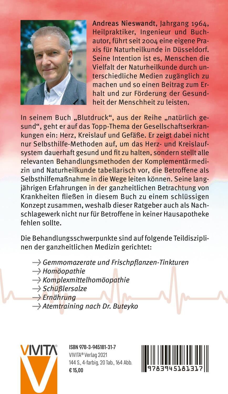 Rückseite: 9783945181317 | Blutdruck | Herz, Kreislauf und Gefäße | Andreas Nieswandt | Buch