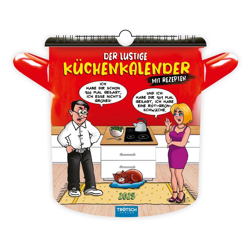Cover: 9783988022226 | Trötsch Formkalender Der lustige Küchenkalender 2025 | KG | Kalender