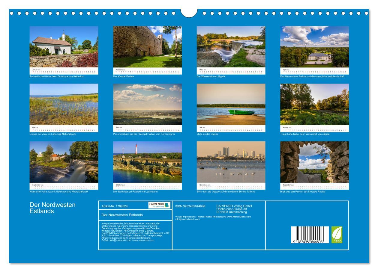 Bild: 9783435644698 | Der Nordwesten Estlands (Wandkalender 2025 DIN A3 quer), CALVENDO...