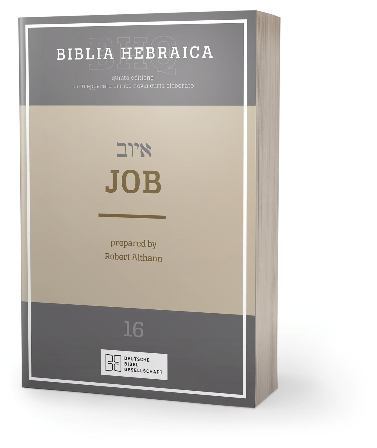 Cover: 9783438052766 | Biblia Hebraica Quinta (BHQ). Gesamtwerk zur Fortsetzung / Job | Buch
