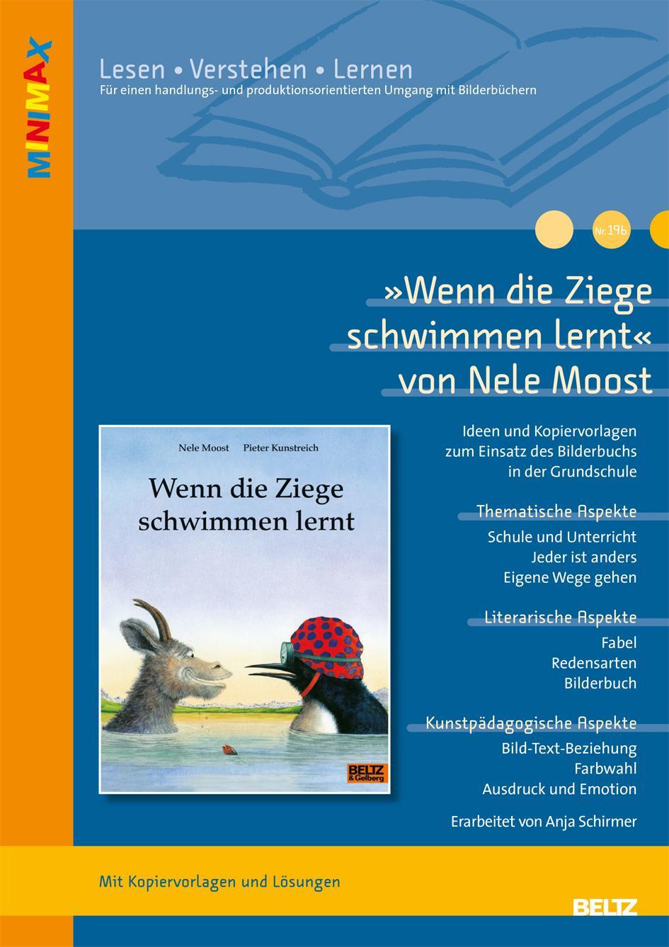 Cover: 9783407631961 | »Wenn die Ziege schwimmen lernt« von Nele Moost und Pieter Kunstreich
