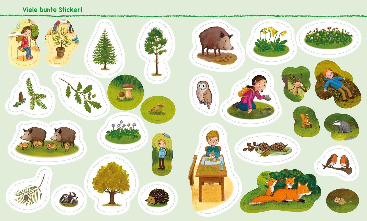 Bild: 9783788621483 | WAS IST WAS Kindergarten Malen Rätseln Stickern Im Wald | Ida Wenzel