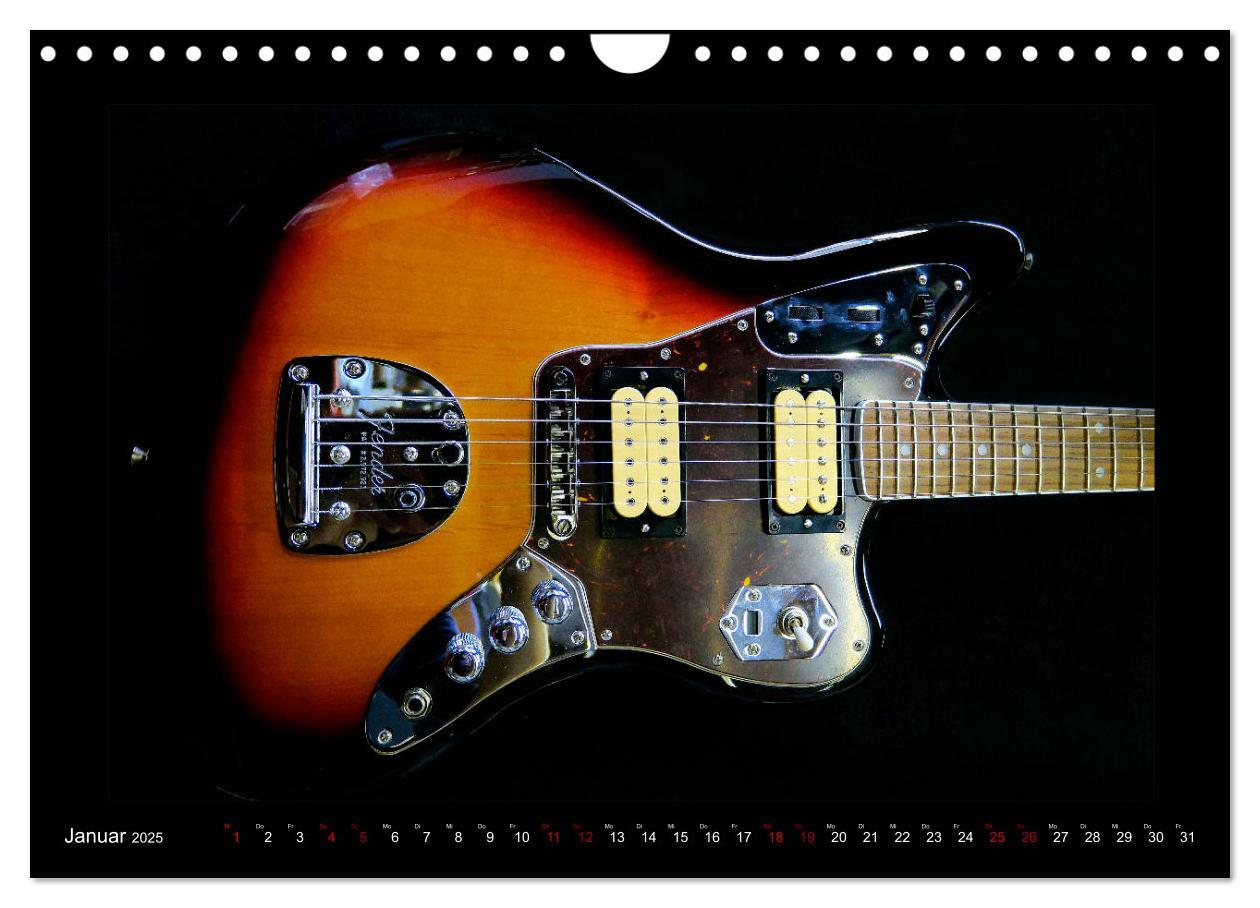 Bild: 9783435344635 | Rockgitarren im Blitzlicht (Wandkalender 2025 DIN A4 quer),...