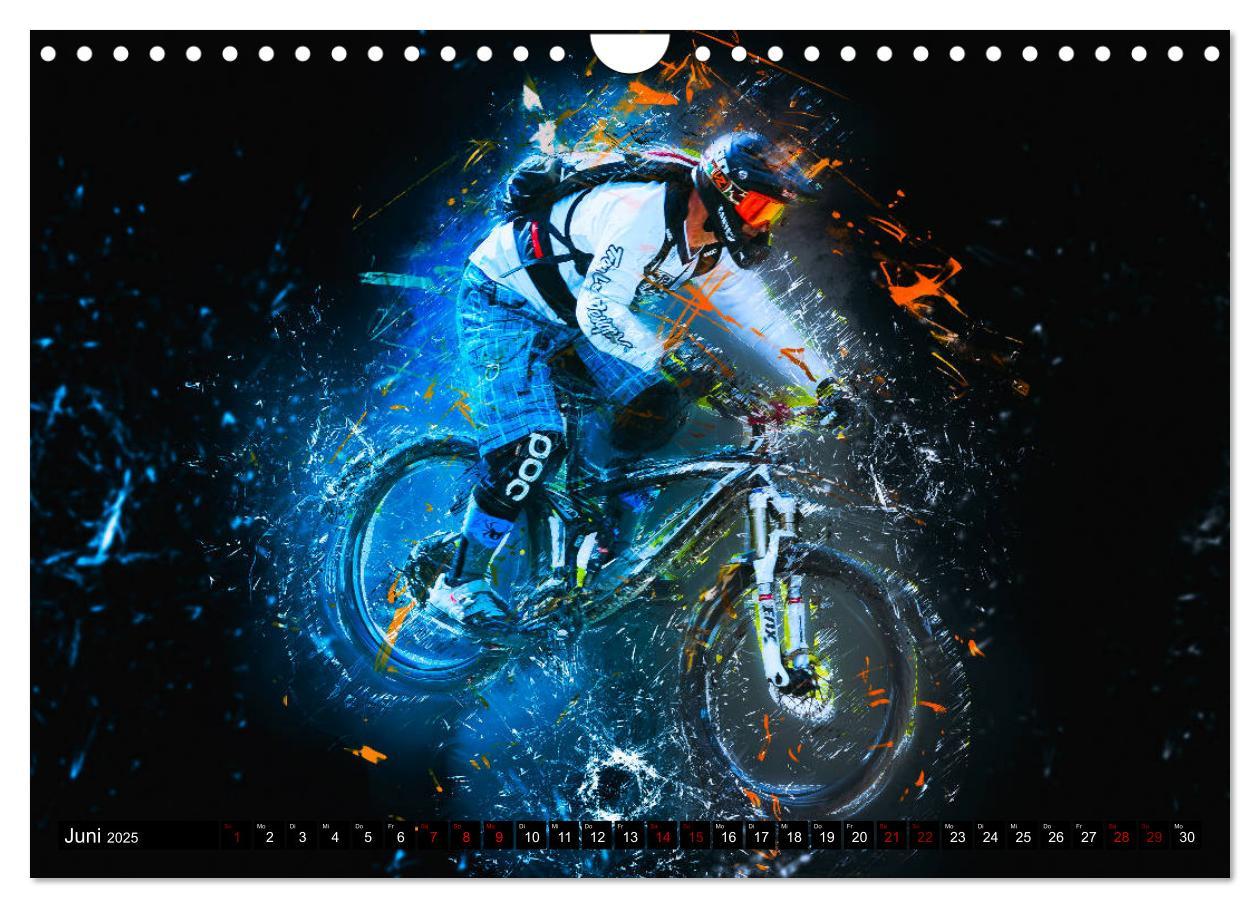 Bild: 9783435432905 | Downhill Explosion (Wandkalender 2025 DIN A4 quer), CALVENDO...