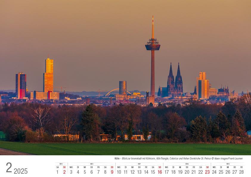 Bild: 9783965352070 | Köln 2025 Bildkalender A4 quer, spiralgebunden | Holger Klaes | 2025