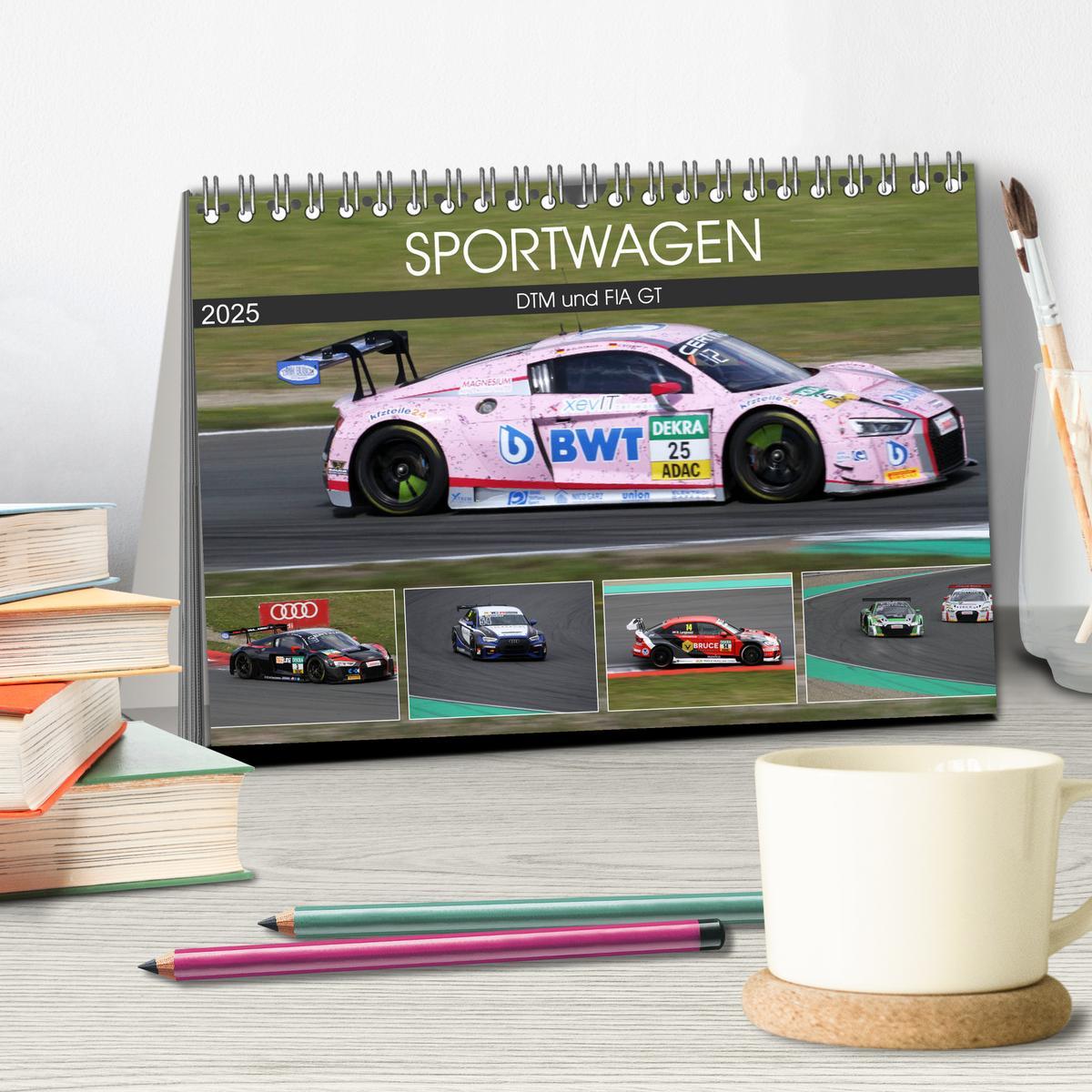 Bild: 9783435718467 | SPORTWAGEN DTM und FIA GT (Tischkalender 2025 DIN A5 quer),...