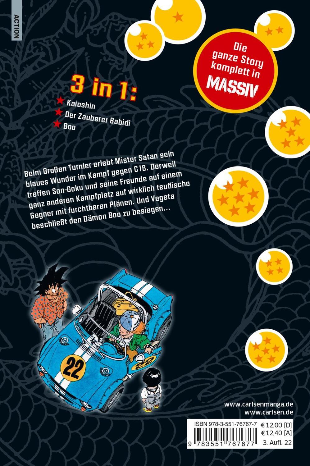 Rückseite: 9783551767677 | Dragon Ball Massiv 13 | Die Originalserie als 3-in-1-Edition! | Buch