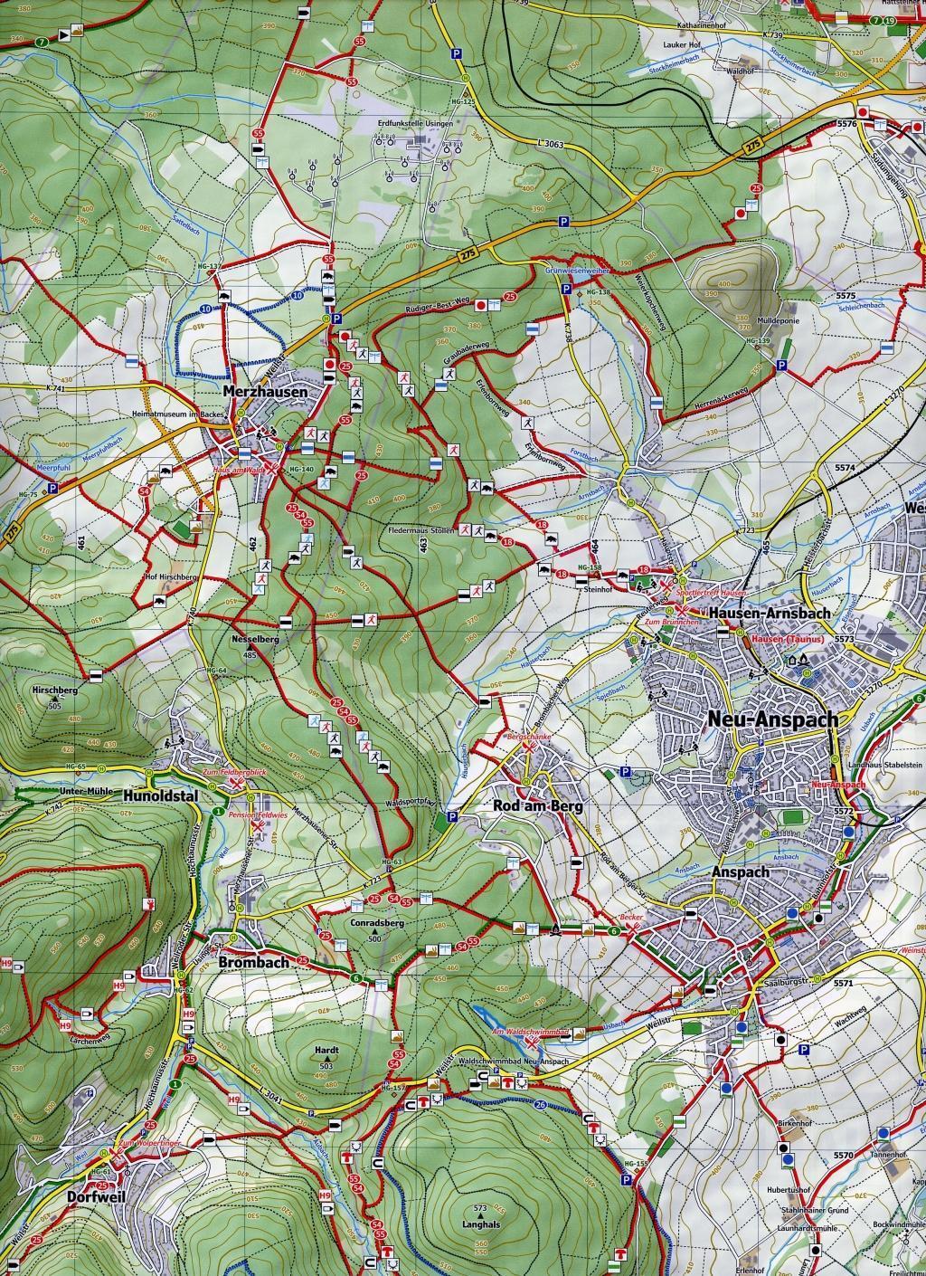 Bild: 9783960990611 | Hochtaunus 1 : 25 000, Blatt 47-557 | (Land-)Karte | 1 S. | Deutsch