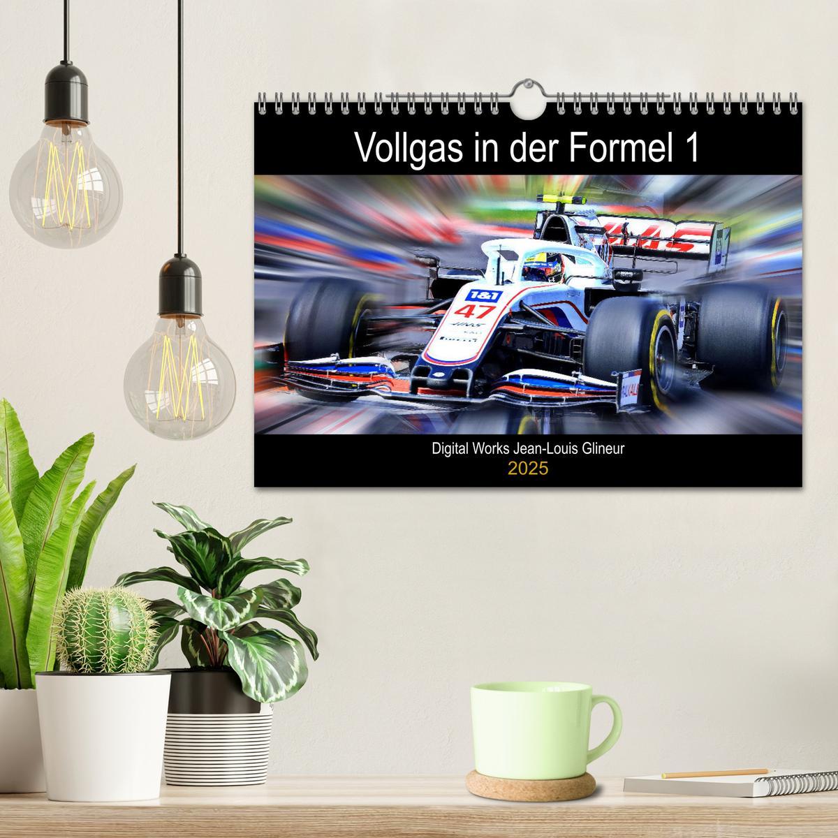 Bild: 9783383997778 | Vollgas in der Formel 1 (Wandkalender 2025 DIN A4 quer), CALVENDO...