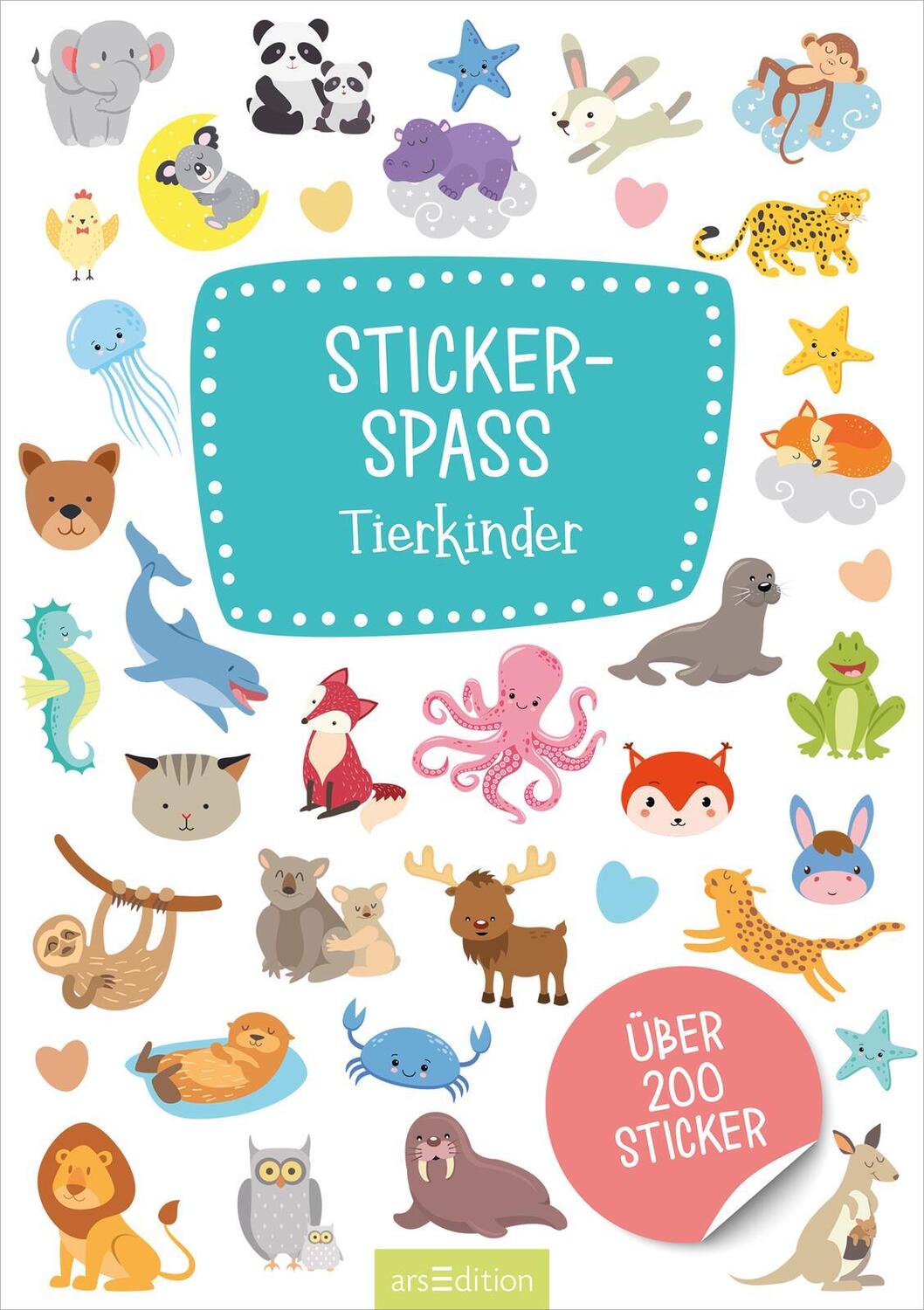 Bild: 4014489130727 | Stickerspaß - Tierkinder | Über 200 Sticker | Stück | 16 S. | Deutsch