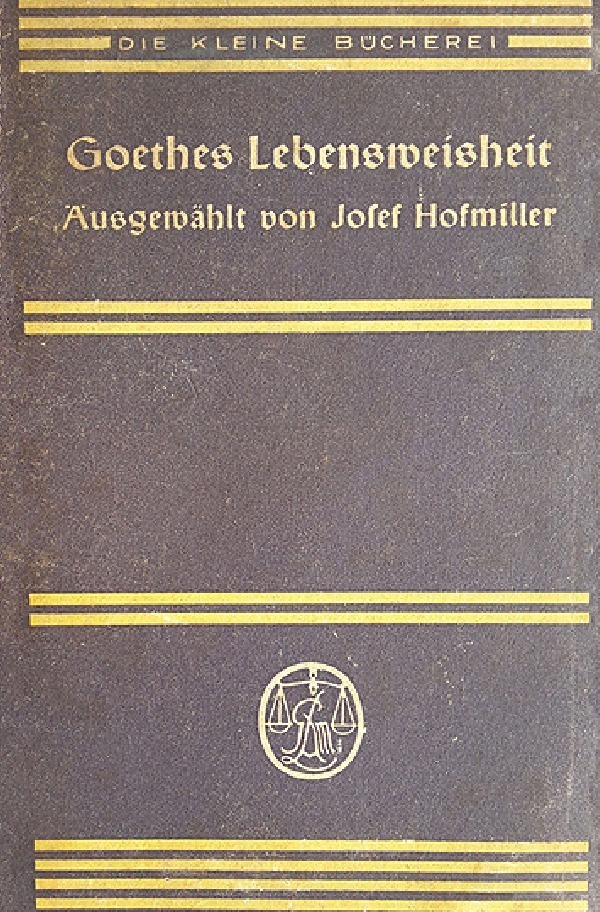 Cover: 9783748575276 | Goethes Lebensweisheit | Josef Hofmiller | Taschenbuch | Deutsch