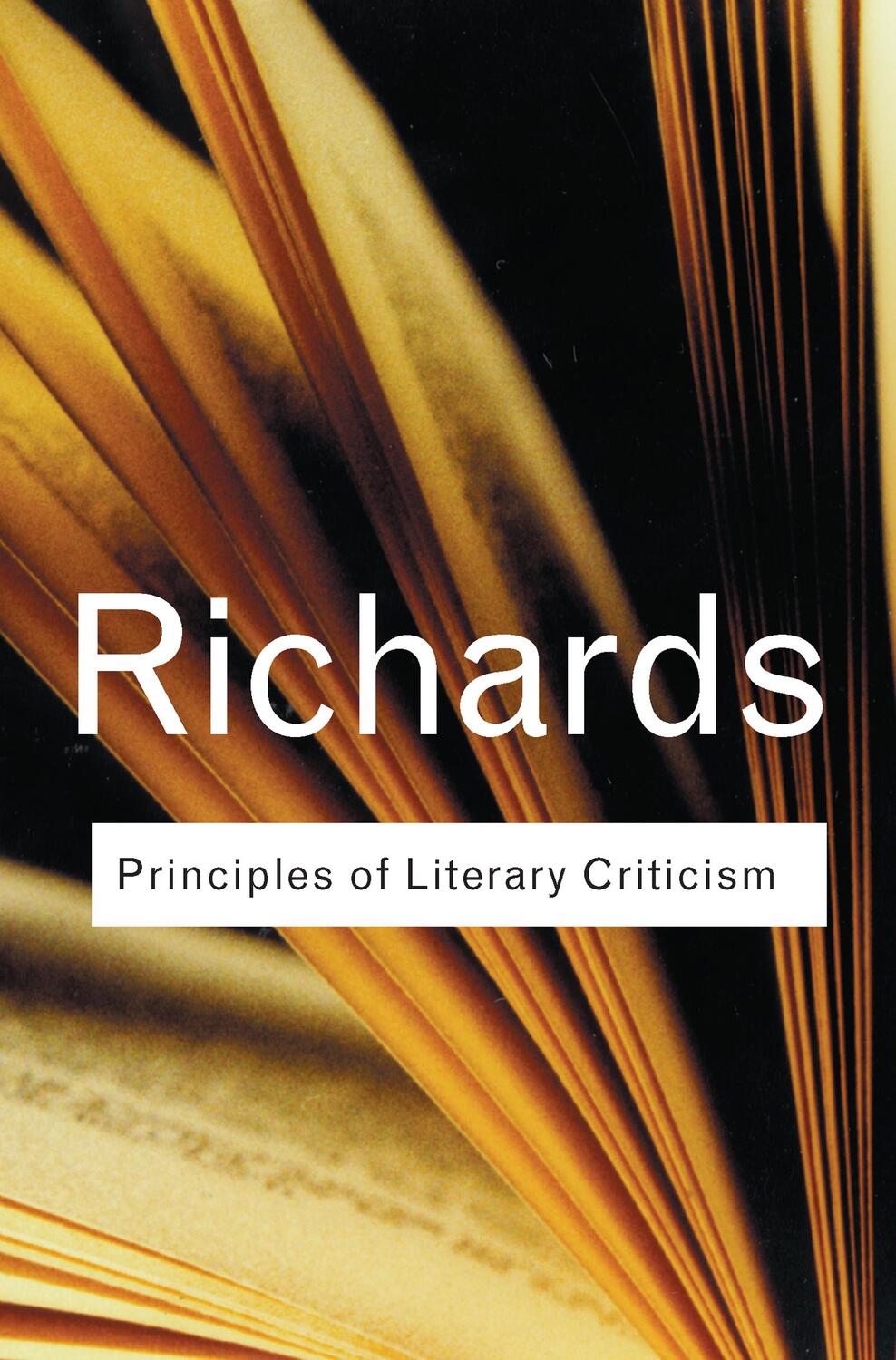 Cover: 9781138123748 | Principles of Literary Criticism | I.A. Richards | Taschenbuch | 2001