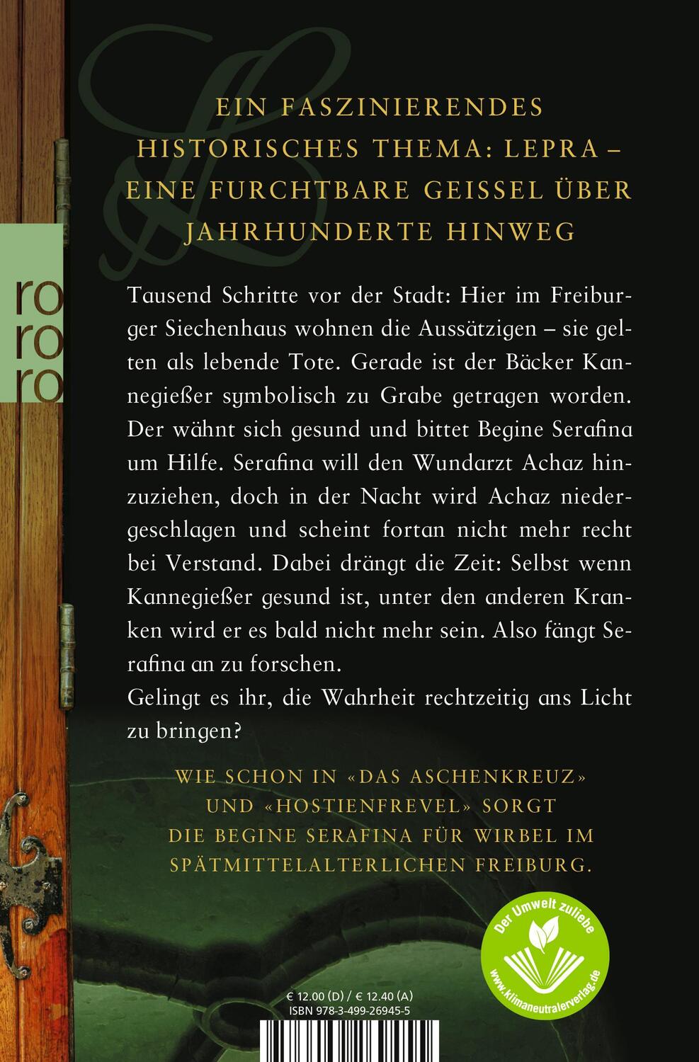 Rückseite: 9783499269455 | Das Siechenhaus | Astrid Fritz | Taschenbuch | Ein Fall für Serafina