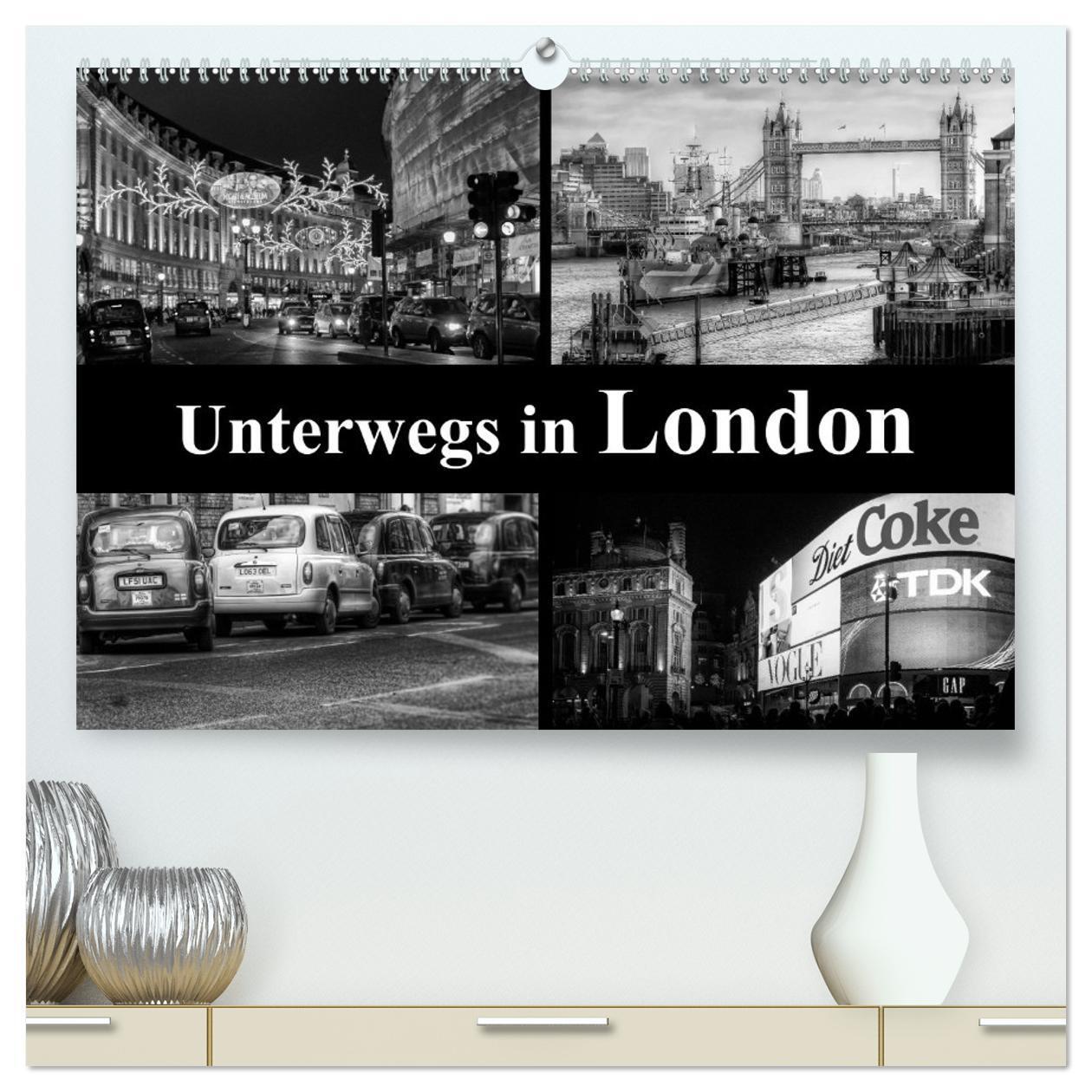 Cover: 9783383337604 | Unterwegs in London (hochwertiger Premium Wandkalender 2024 DIN A2...