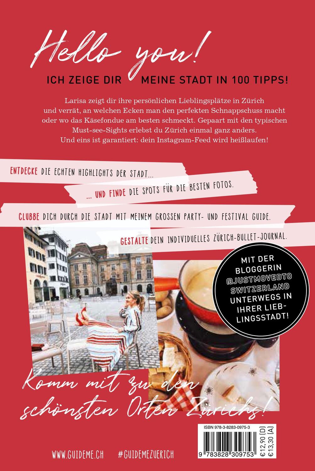 Rückseite: 9783828309753 | GuideMe Travel Book Zürich - Reiseführer | Larisa Topalo | Taschenbuch