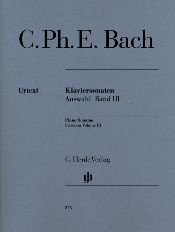 Cover: 9790201803784 | Bach, Carl Philipp Emanuel - Klaviersonaten, Auswahl, Band III. Bd.3