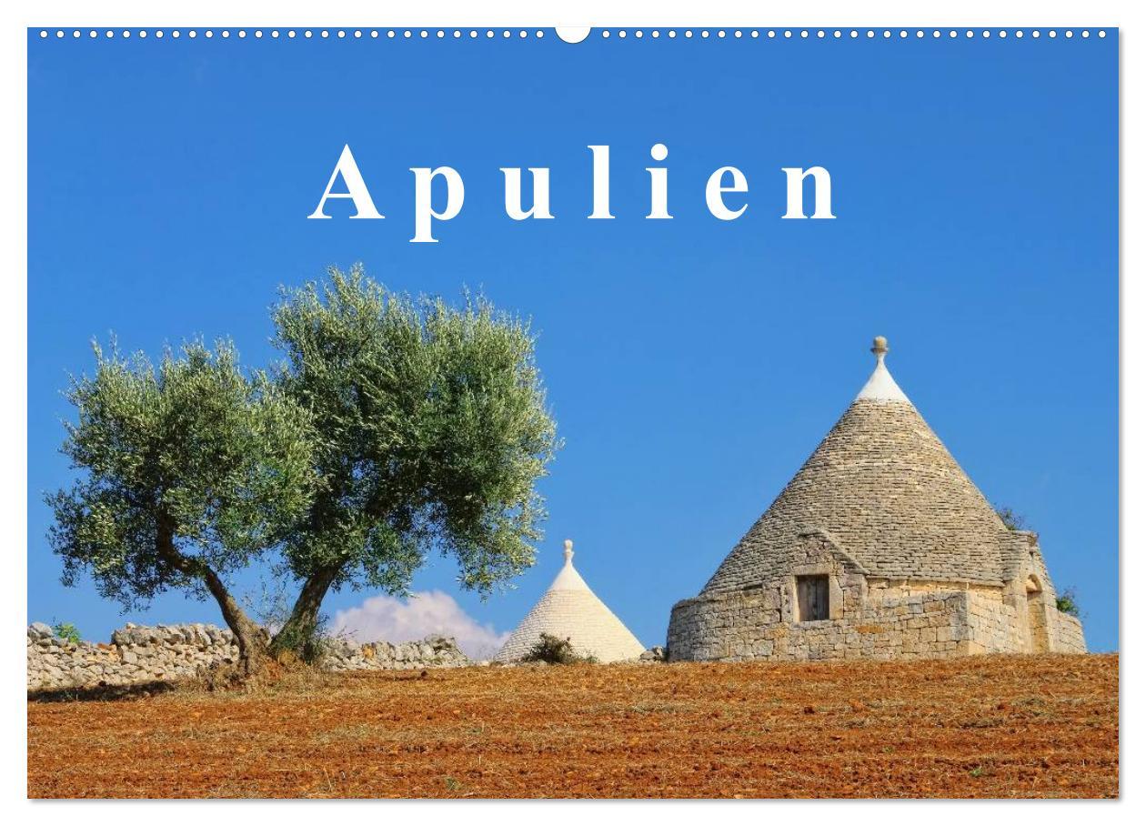 Cover: 9783435739363 | Apulien (Wandkalender 2025 DIN A2 quer), CALVENDO Monatskalender