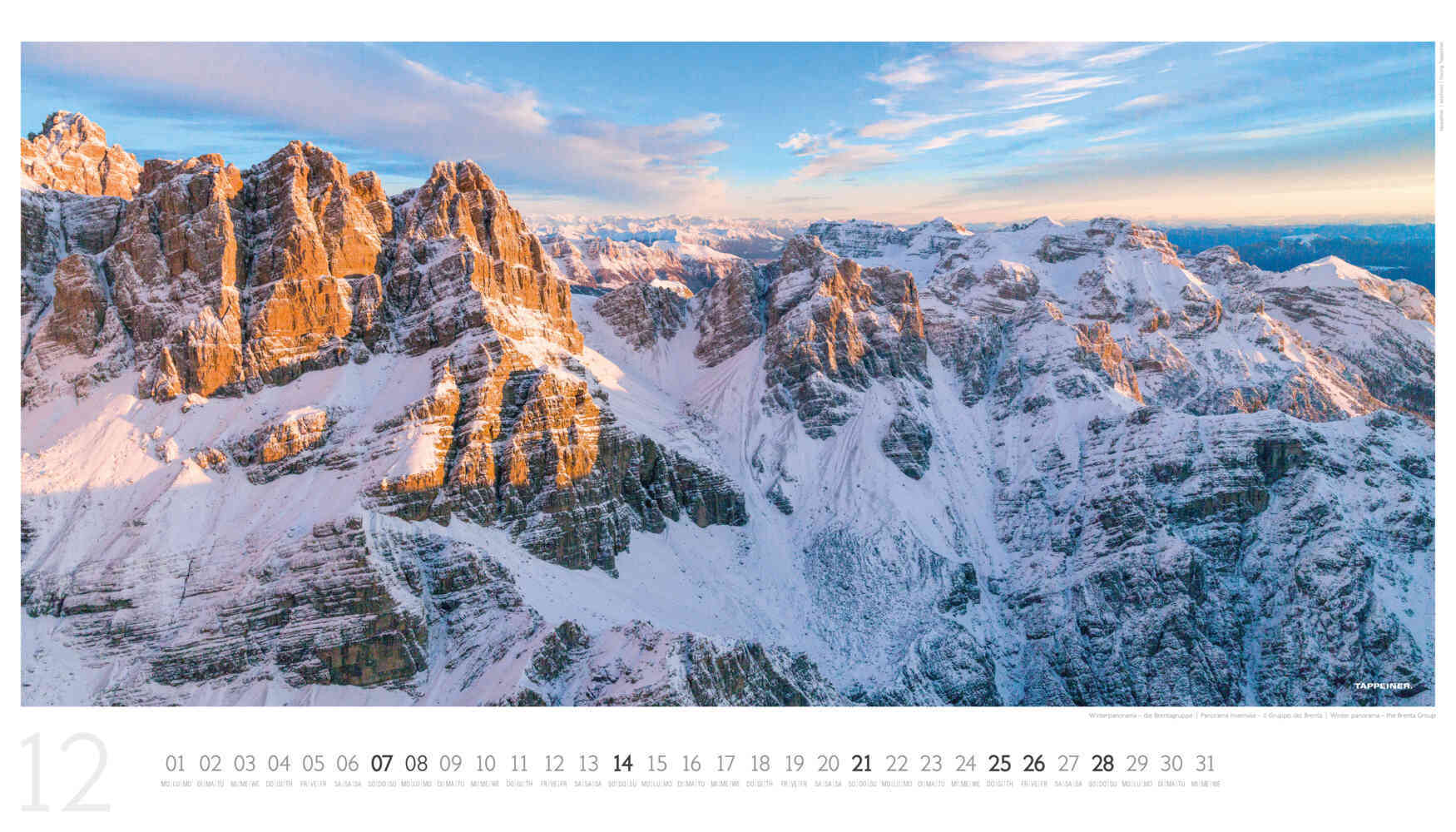 Bild: 9791280864154 | Luftbildkalender Dolomiten 2025 | Athesia-Tappeiner Verlag | Kalender