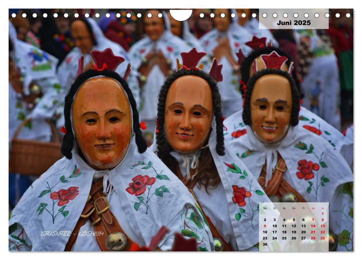 Bild: 9783435569571 | Schwäbisch alemannische Fasnet (Wandkalender 2025 DIN A4 quer),...