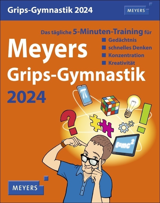 Cover: 9783840031441 | Meyers Grips-Gymnastik Tagesabreißkalender 2024. 5 Minuten...