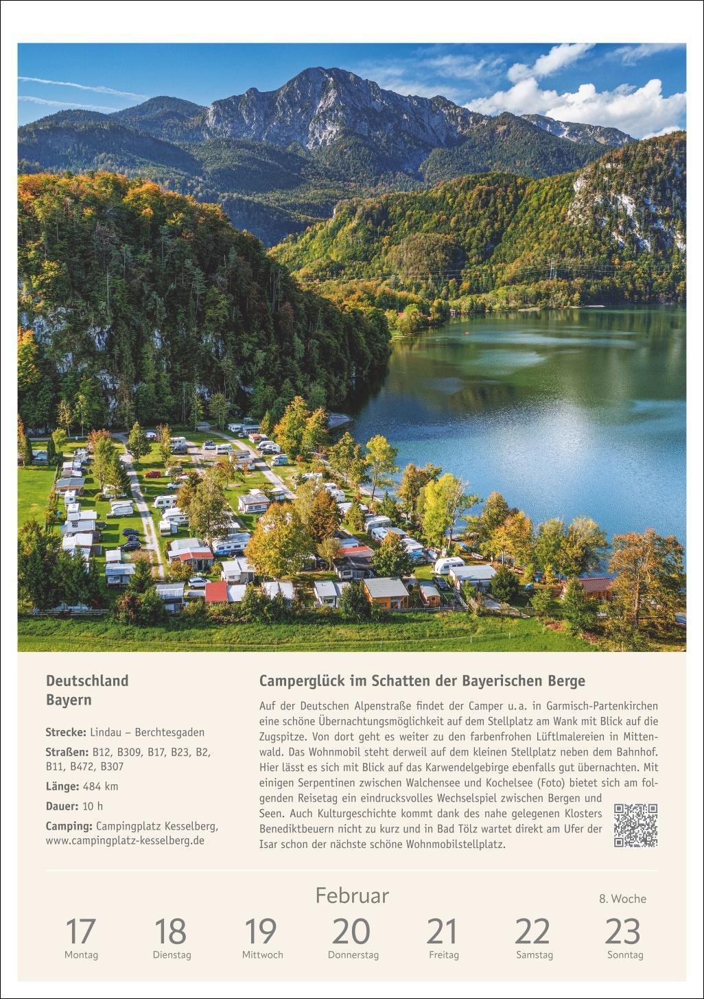 Bild: 9783840035388 | Campinglust Wochen-Kulturkalender 2025 - 53 unvergessliche Touren