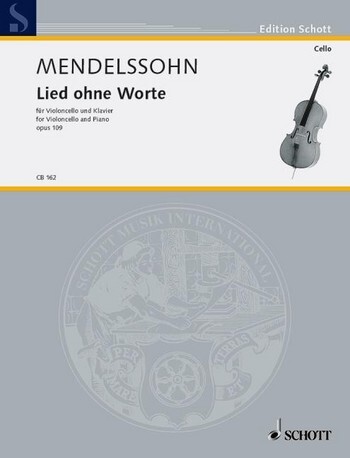 Cover: 9790001120548 | Lied Ohne Worte Op.109 | Felix Mendelssohn Bartholdy | Buch | 1997