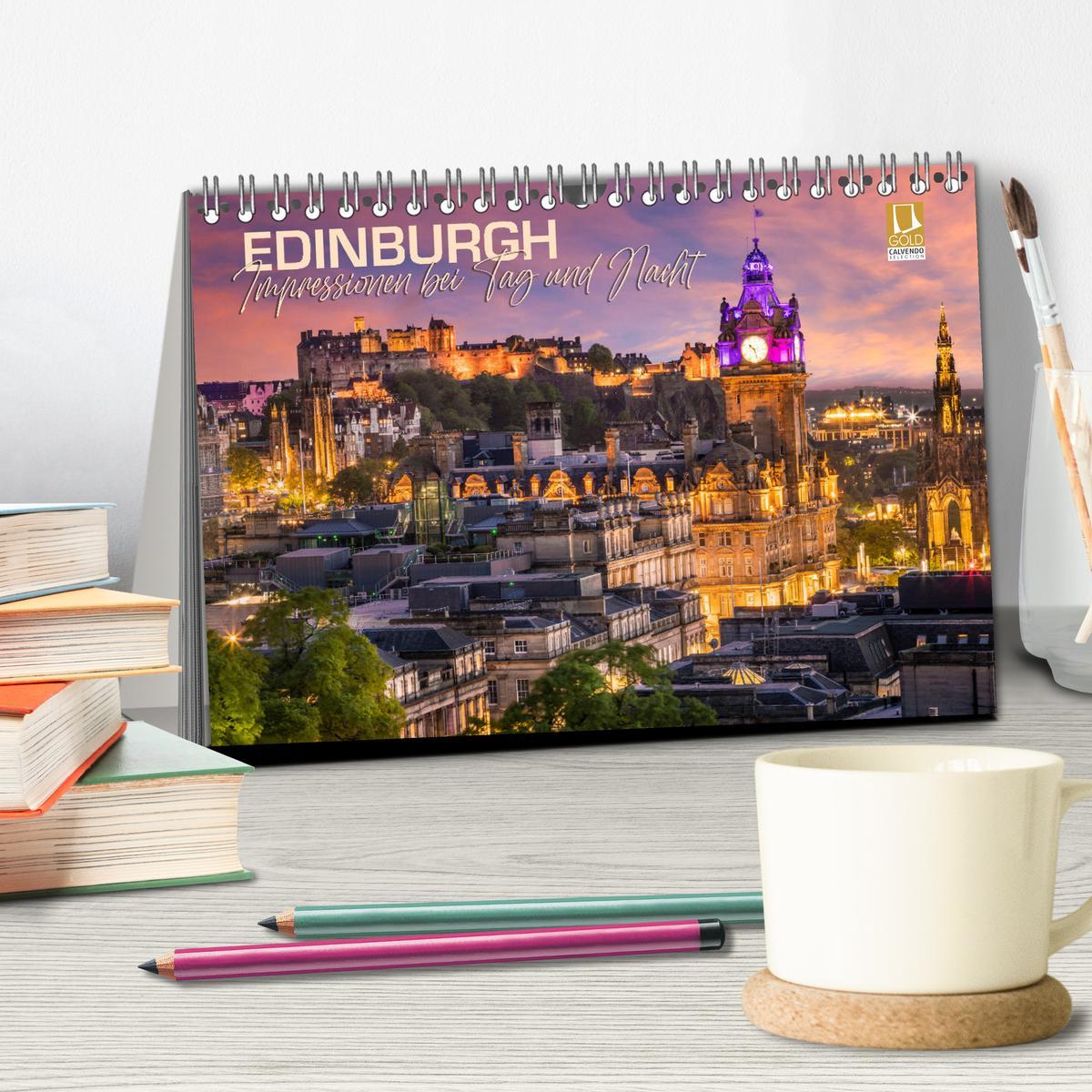 Bild: 9783383954559 | EDINBURGH Impressionen bei Tag und Nacht (Tischkalender 2025 DIN A5...