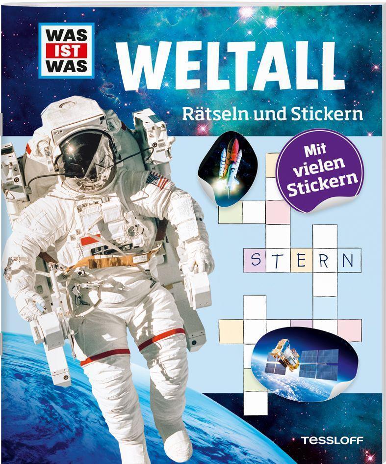 Cover: 9783788621728 | WAS IST WAS Rätseln und Stickern: Weltall | Lorena Lehnert | Buch
