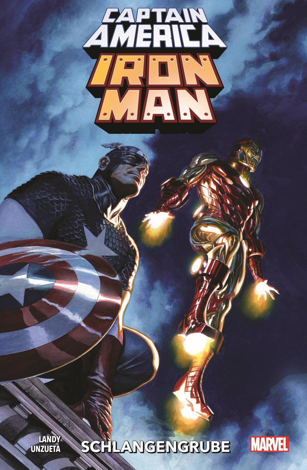 Cover: 9783741628702 | Captain America/Iron Man | Bd. 1: Schlangengrube | Derek Landy (u. a.)