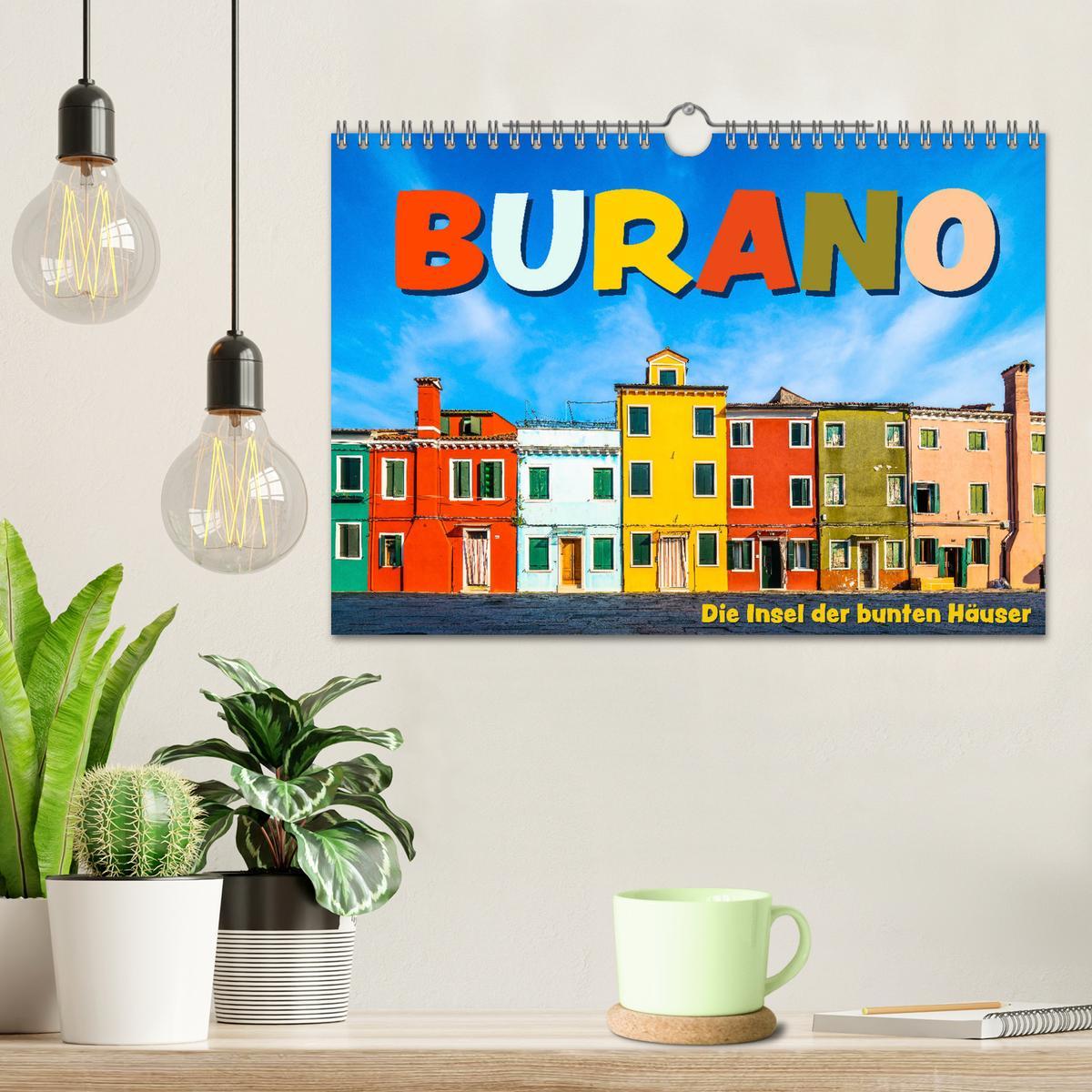 Bild: 9783435134670 | Burano - Die Insel der bunten Häuser (Wandkalender 2025 DIN A4...