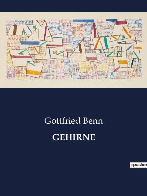 Cover: 9791041939053 | GEHIRNE | Gottfried Benn | Taschenbuch | Paperback | Deutsch | 2023