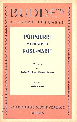 Cover: 9990090852157 | Rose-Marie: Potpourri für Salonorchester | Rolf Budde KG
