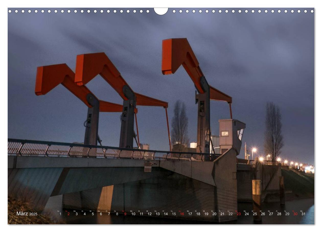 Bild: 9783435597857 | Mannheim 2025 - wenn es Nacht wird im Hafen (Wandkalender 2025 DIN...