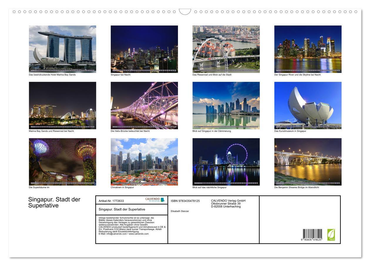 Bild: 9783435478125 | Singapur. Stadt der Superlative (Wandkalender 2025 DIN A2 quer),...