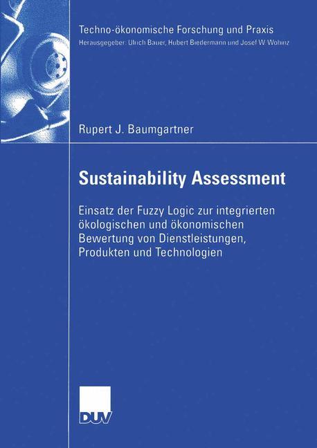 Cover: 9783824407453 | Sustainability Assessment | Rupert Baumgartner | Taschenbuch | xv